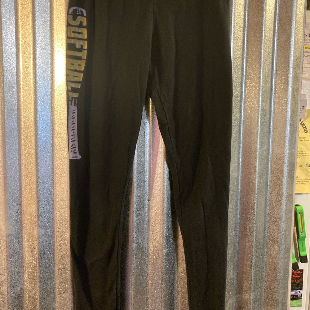 Softball black leggings size small